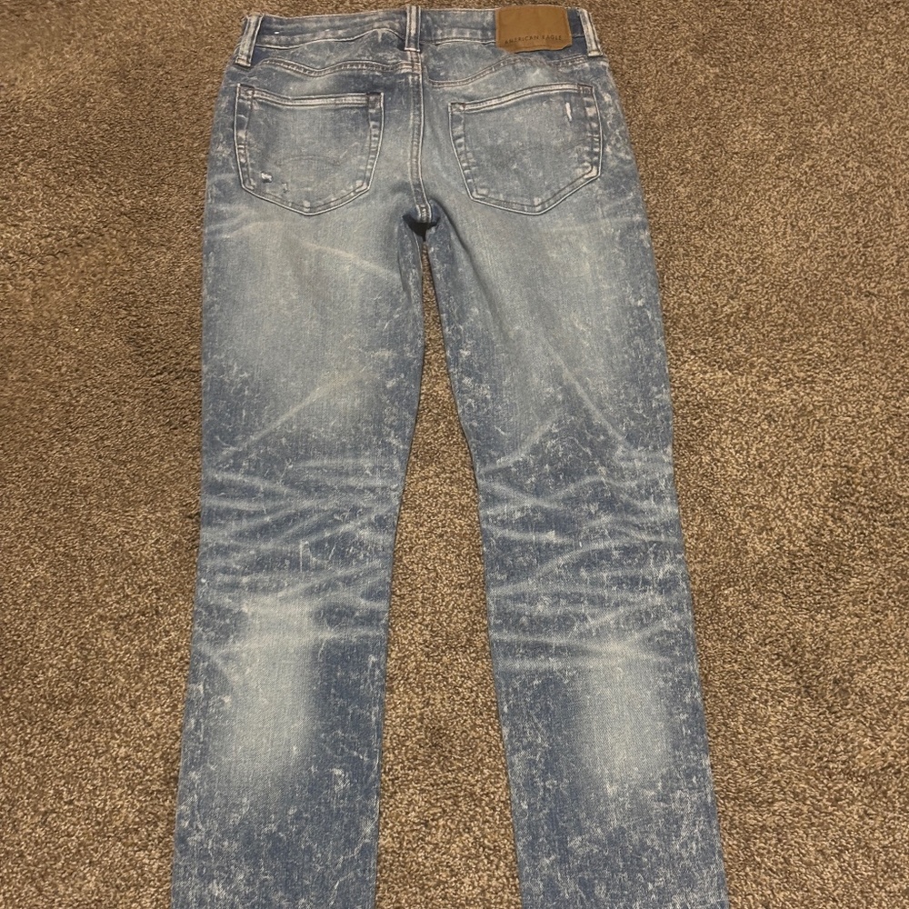American Eagle NE(X)T LEVEL AIRFLEX Slim Jeans – Size 30×34 – Light Acid Wash